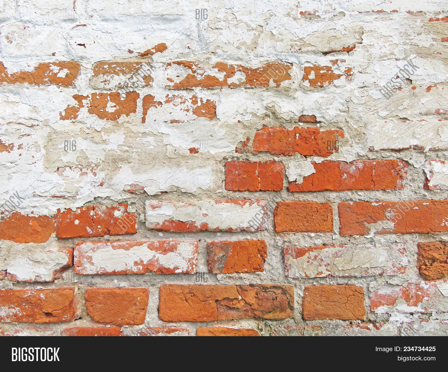 Old Wall Red Bricks Image Photo Free Trial Stock Old Wall Of Red Bricks And White Brayed Ed Paint Terracotta Brick Background