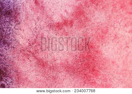 Pink Gradient Watercolor Background. Paper Background. Background For Decoration And Your Design. Wa