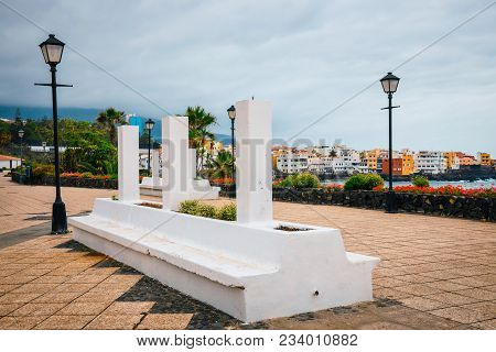 Colour Houses Of Punta Brava In Puerto De La Cruz, Tenerife Island, Spain