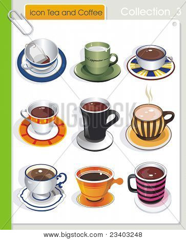 COLLECTION_3 Vector Set di bevande. Icone astratte Drink.