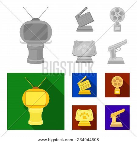 Gold Pistol, Silver Prize For The Best Supporting Role And Other Prizes.movie Awards Set Collection 