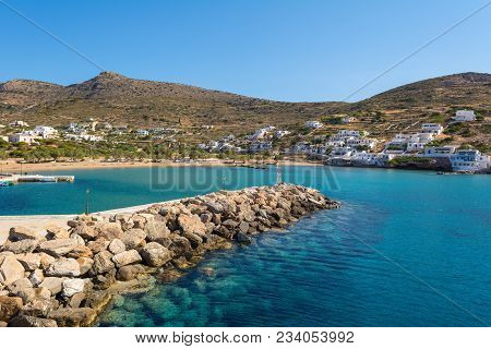 Sikinos, Beautiful Small And Secluded Island In Southern Cyclades. Greece.