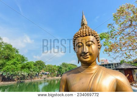 Colombo, Sri Lanka - March 24, 2016: Buddha Statues At Seema Malaka Temple In Colombo, Sri Lanka.