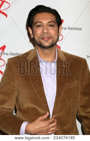 LOS ANGELES - MAR 26:  Abhi Sinha at the The Young and The Restless Celebrate 45th Anniversary at CBS Television City on March 26, 2018 in Los Angeles, CA