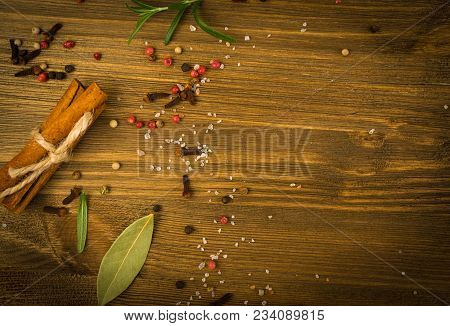 Dry Spices Background