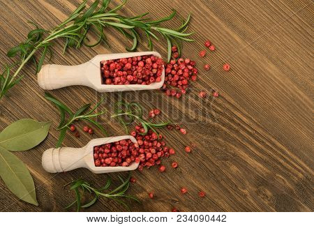 Pink Pepper Or Red Pepper Corns