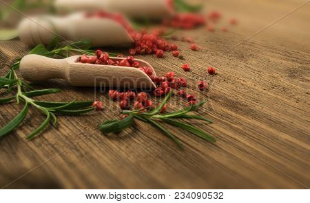 Pink Pepper Or Red Pepper Corns