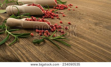Pink Pepper Or Red Pepper Corns