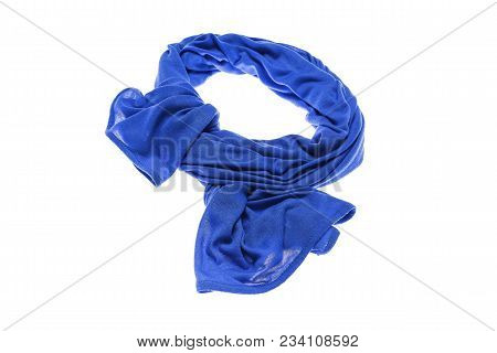 Lightweight Beautiful Scarf Isolated On White Background.