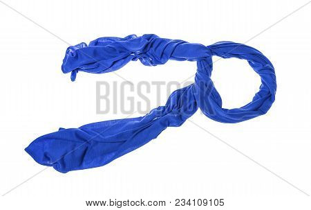 Lightweight Beautiful Scarf Isolated On White Background.