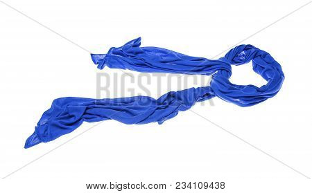 Lightweight Beautiful Scarf Isolated On White Background.