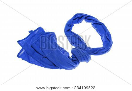 Lightweight Beautiful Scarf Isolated On White Background.