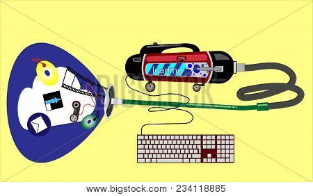 Modern Innovative Productive Vacuum Web Cleaner Computer