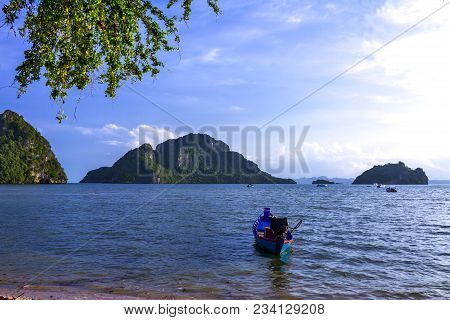 The Beach Bang Boet Beautiful With Sunlight At Chumphon Province Thailand Is Famous For Travel