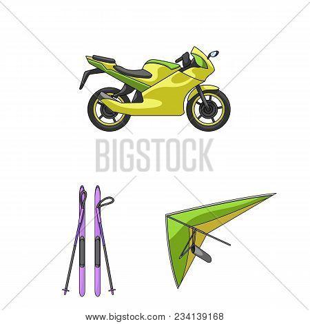 Extreme Sport Cartoon Icons In Set Collection For Design.different Kinds Of Sports Vector Symbol Sto