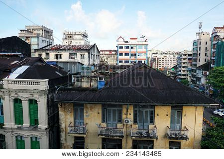 City Landscape In The Morning.
