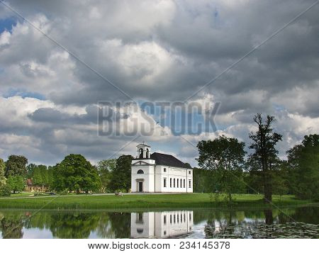 Traditional Church Building Architecture In Denmark Scandinavia