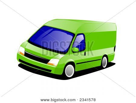 Large Van  Green