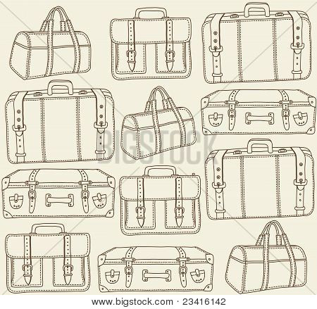 Viaggio Borse seamless pattern