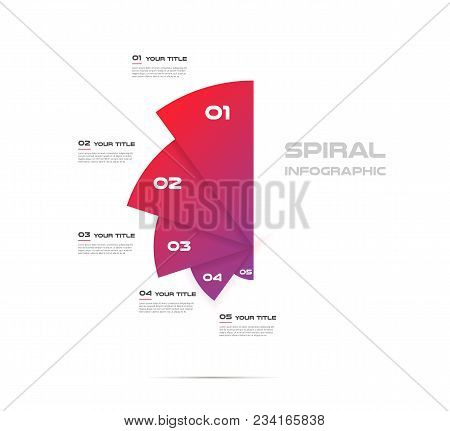 Sunburst-pie Chart, Color Infographics Step By Step In A Series Of Circle. Element Of Chart, Graph, 