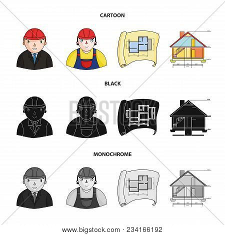 Engineer-constructor, Construction Worker, Site Plan, Technical Drawing Of The House. Architecture S
