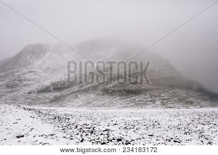 Chalcaltaya Mountain In Cordillera Range At Bolivia