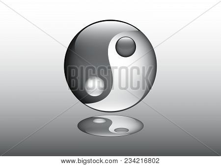 Yin Yang Business Logo Concept Chinese Theology