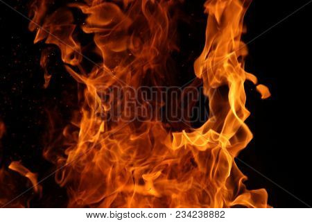 Pictures Of The Dance Of The Flames In Camp Fire