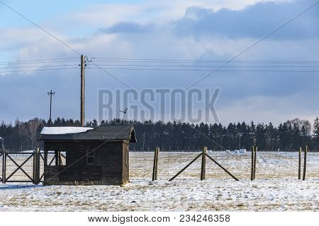 Lublin, Poland - January 17, 2018: Majdanek Concentration Camp In Lublin, Poland