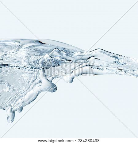 Water Splash Horizont Square Pure Water Flow