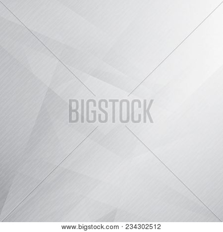 Abstract Triangles Overlay White And Gray Color Background And Texture With Thin Line Diagonal Patte