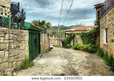 Famous Stone Homes In Yesilyurt Village, Canakkale, Turkey
