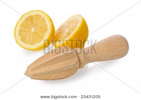 Dřevěná citron Juicer