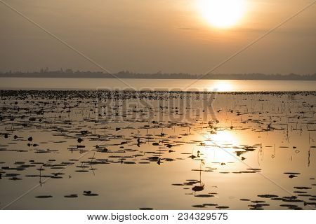 Thailand Buriram Lake Hua Talat Reservoir