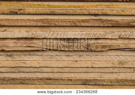 Stack Of Lumber Cut From Eucalyptus Trees
