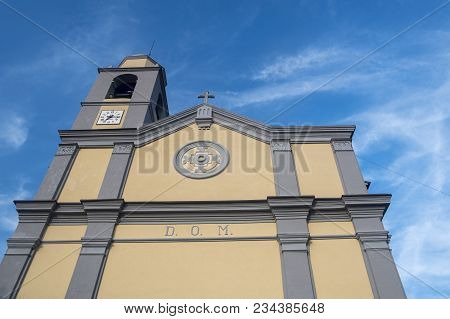 Mulazzo, Lunigiana, Massa Carrara, Tuscany, Italy, Old Typical Village. Church