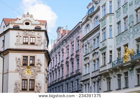 Prague, Czech Republic - May 2017: Hotel Zlate Studny Prague, Czech Republic