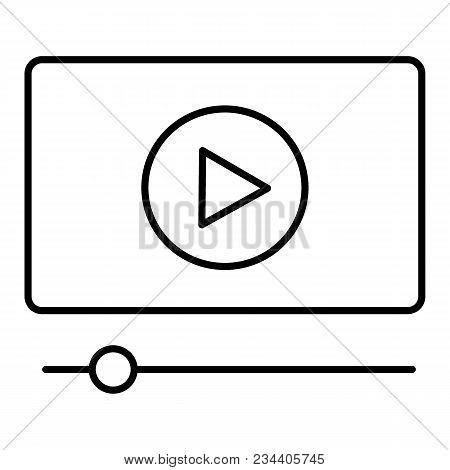 Video Tutorials Vector Icon . Study And Learning Background, Distance Education And Knowledge Growth