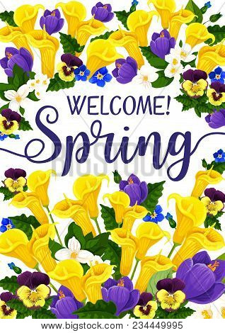 Spring Season Welcome Vector Photo Free Trial Bigstock