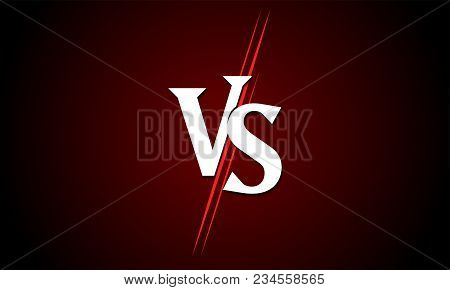 Vs Versus Vector Icon For Sport Match Competition Or Challenge Battle Background Template