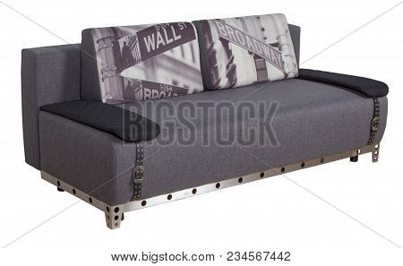 Sofa Textile Texture On A White Background