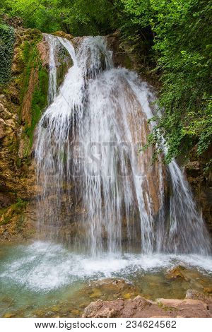 Crimea Beautiful Falls Dzhur-dzhur In The Summer