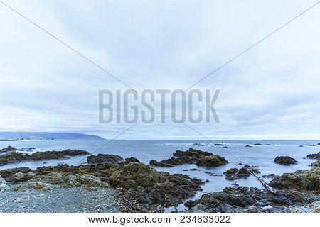 Beautiful Scenery Of Taputeranga Marine Reserve Is Located On Wellington  's South Coast Covering Is