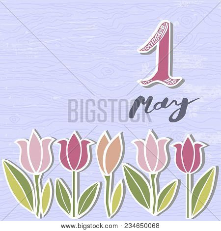 First May Text Vector & Photo (Free Trial) | Bigstock