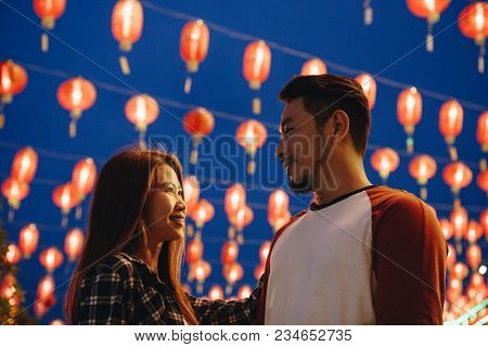 Asian couple at Chinese fastival