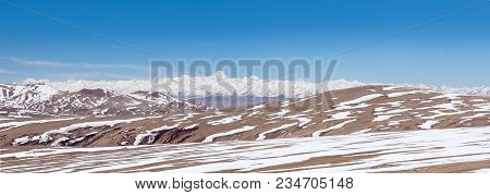 Panorama Of Snowcapped Himalaya Mountans On Nepal - Tibet Boarder In Ngari, Tibet, China