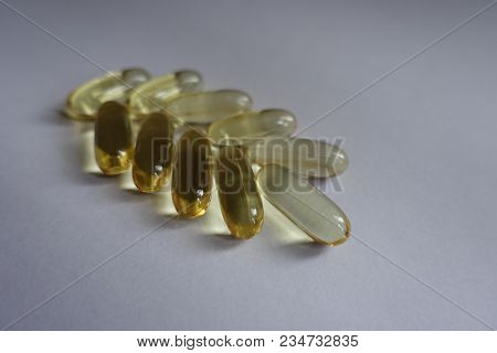 Spike Made Of Yellow Fish Oil Capsules