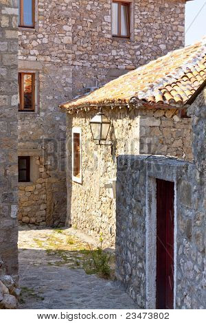 Szűk sikátorba Ulcinj - Montenegró, Balkán