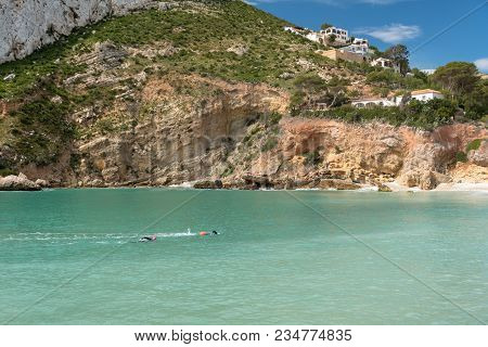 Granadella Cove In Village Of Javea Very Popular For Diving And Snorkel