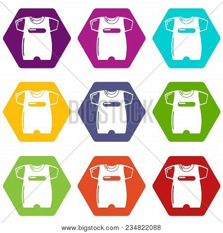 Children Slider Icons 9 Set Coloful Isolated On White For Web